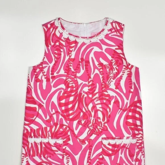 Lilly Pulitzer I'm Game Zebra Shift Dress 10 - Picture 3 of 8